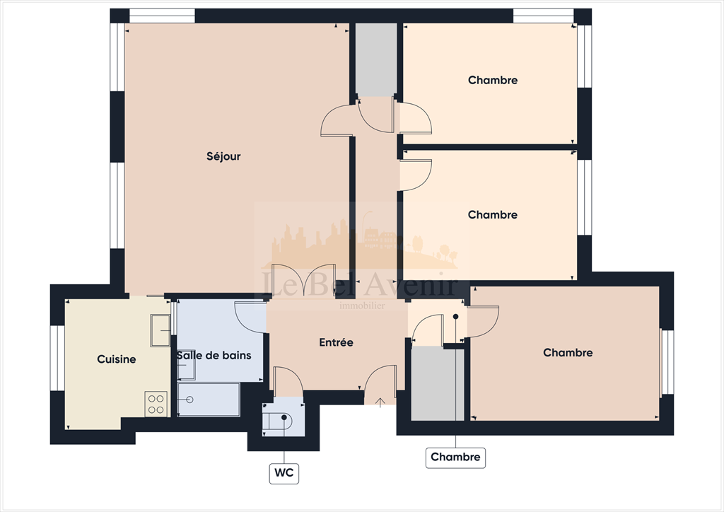 appartement 4 pièces en vente sur AUBERVILLIERS (93300)