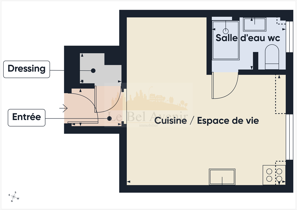 appartement 1 pièce en vente sur PARIS (75013)